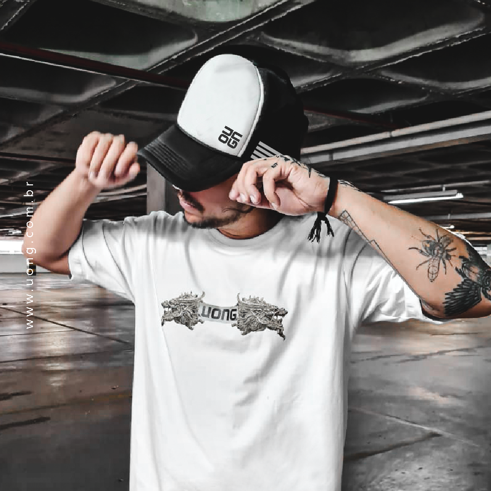 Camiseta Branca - Dragon 