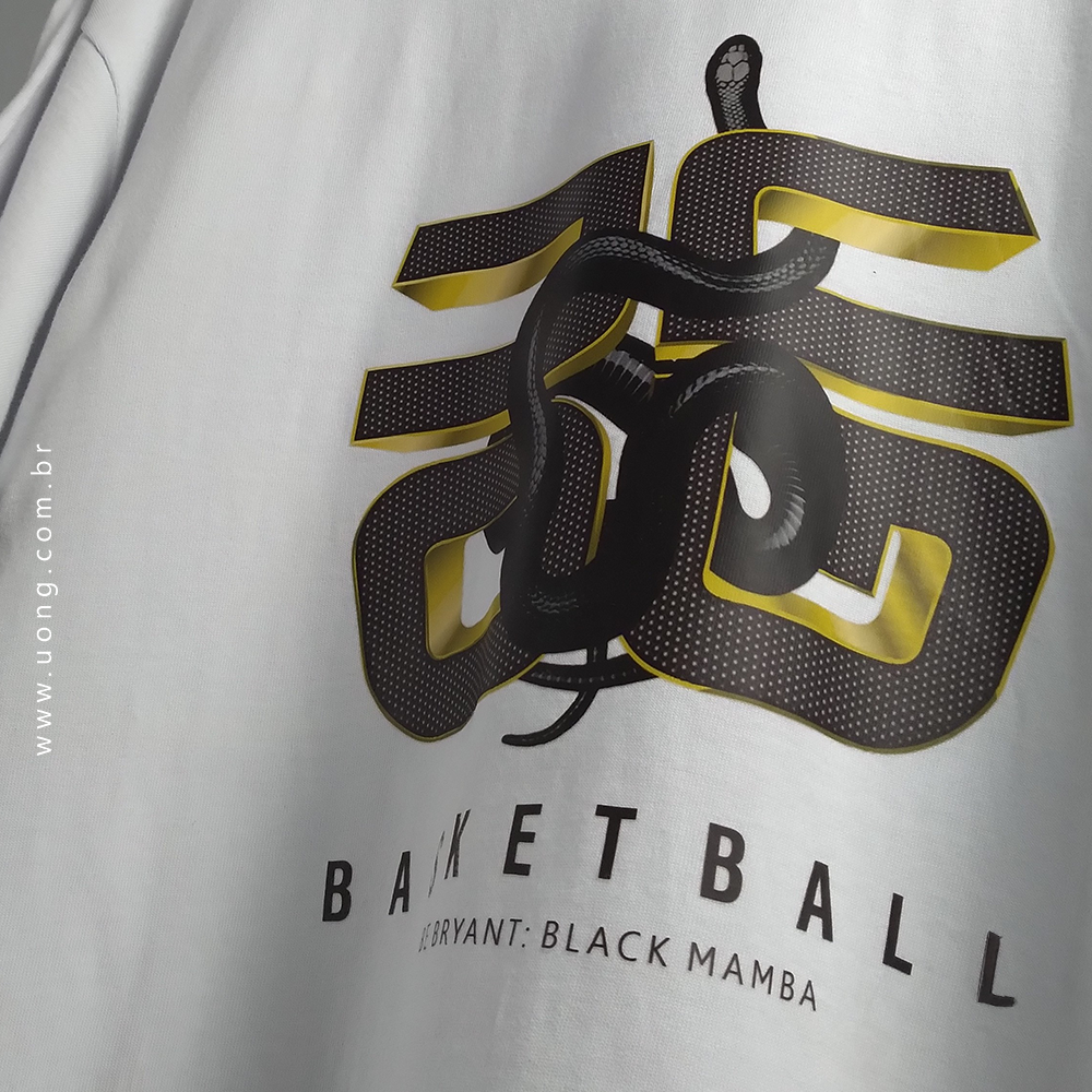 Camiseta Branca Oversize - Black Mamba (kobe)