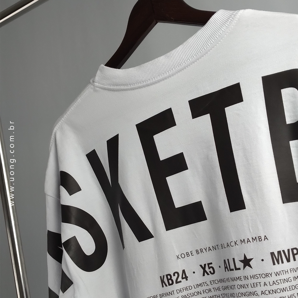 Camiseta Branca Oversize - Black Mamba (kobe)