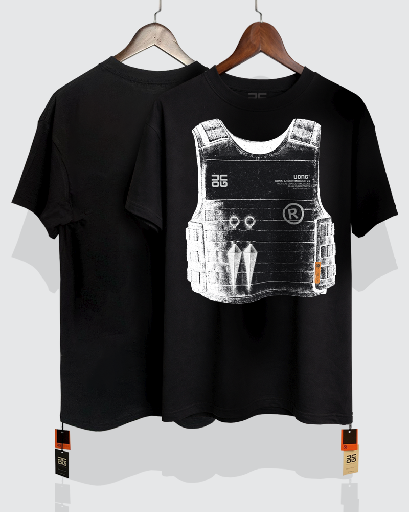Camiseta Preta - KUNAI ARMOR V1 
